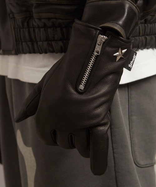 Schott N.Y.C（ショット） 手袋 SCHOTT-WINTER ZIP GLOVE メンズ