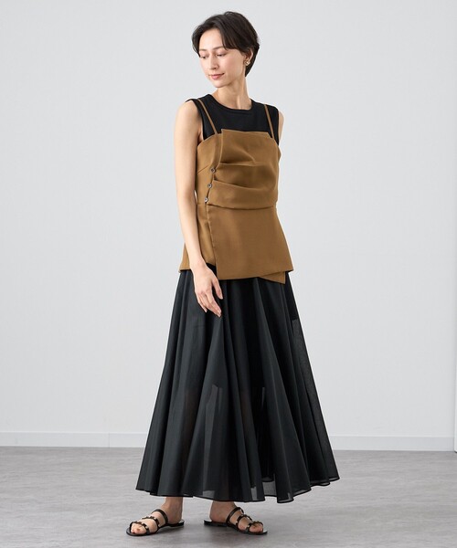 ANAYI（アナイ） スカート チンツオーガンジーサーキュラー スカート