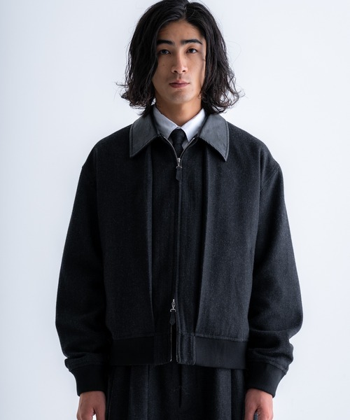 SINSS ブルゾン アウター Tweed short blouson / ツイードショート