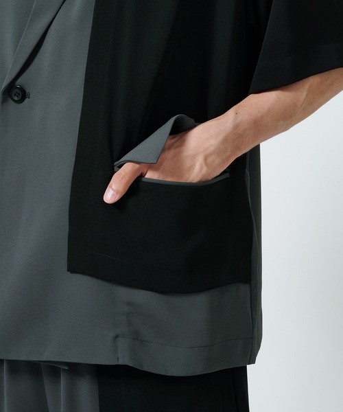 CULLNI（クルニ） シャツ STUDIOUS別注 Double Cloth Asymmetrical