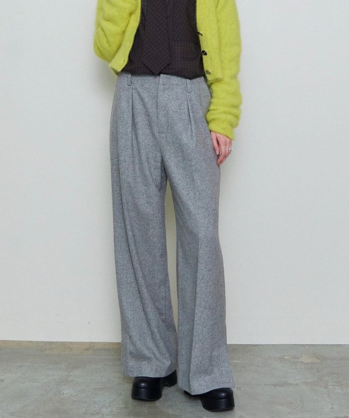 MAISON SPECIAL（メゾンスペシャル） スラックス パンツ Saxony Pants