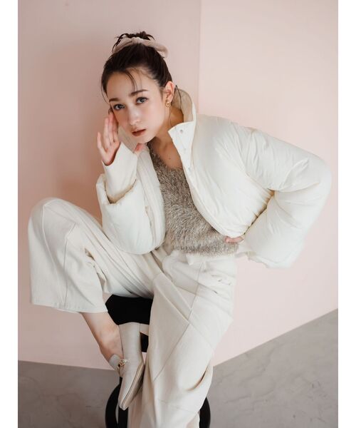 dazzlin（ダズリン） ダウンコート ダウンジャケット スタンドミドル