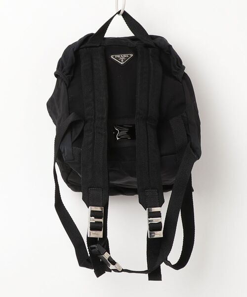 PRADA（プラダ） ナイロン 三角ロゴ リュック - ブラック レディース