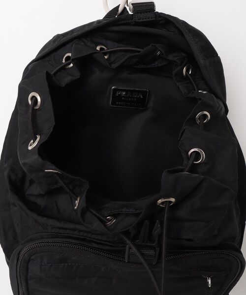 PRADA（プラダ） ナイロン 三角ロゴ リュック - ブラック レディース