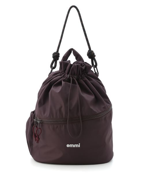 emmi デイバック リュック 「限定カラー」撥水 emmiロゴマルチバック
