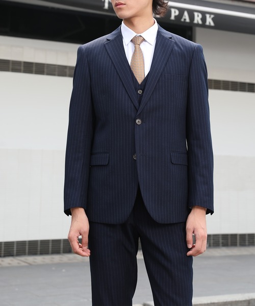 Cloudstyle セットアップ 「Cloudstyle」ストライプ スーツ/ ビジネス