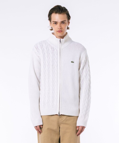 LACOSTE（ラコステ） カーディガン クレイジーニッティングハイネック