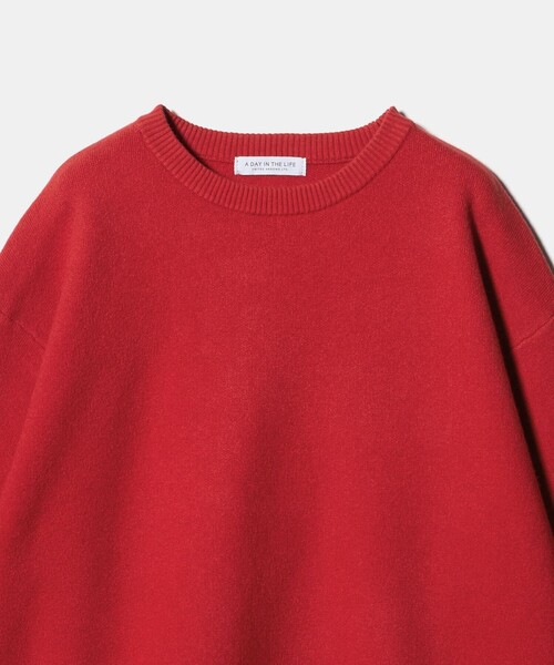 A DAY IN THE LIFE ニット セーター スムース クルーネックニット「A