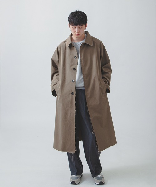 ZIP FIVE -White Line- ステンカラーコート コート 「White Line