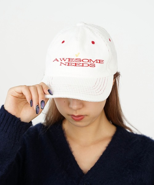 AWESOME NEEDS 帽子 キャップ AWESOME NEEDS/オウサムニーズ SIGNATURE