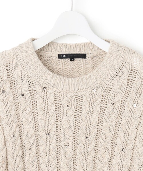 23区（ニジュウサンク） ニット セーター 「洗える」ルレックス