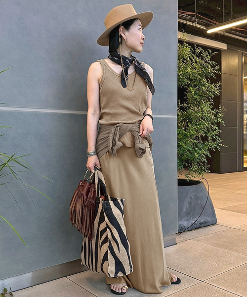 EVERYDAY I LIKE. スカート * Cu/R maxi skirt : ZOZOTOWN Yahoo!店