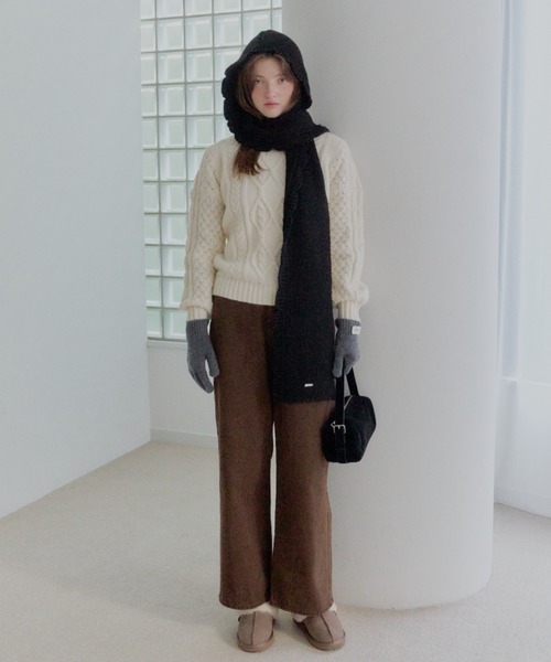 GIUNON ニット セーター plump cable knit tops / プランプケーブル