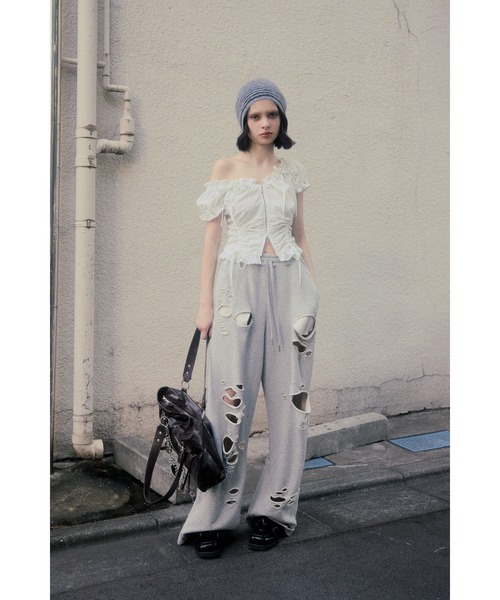 SLY（スライ） ブラウス シャツ FRONTZIP 2WAY TOPS フロントジップ 2