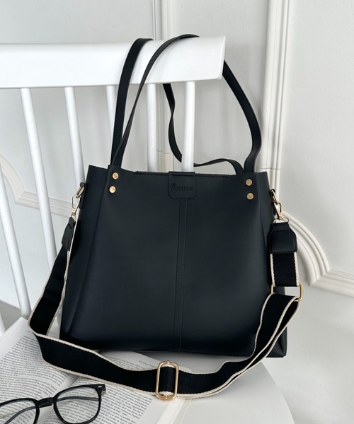 トートバッグ 新色追加 6色展開「A4収納可能」通勤・通学 PUダブル