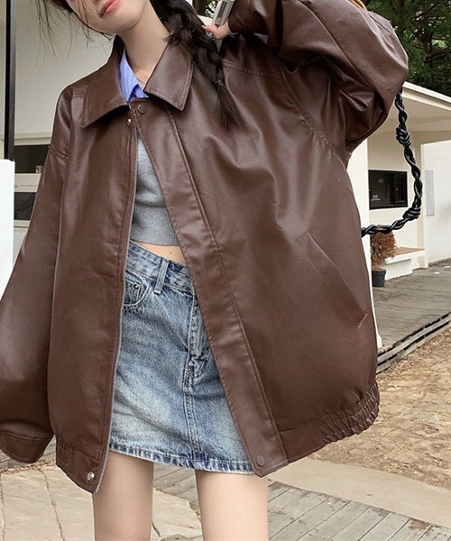 gossip!ロサンゼルス ジャケット テーラードジャケット Y2K PUレザー