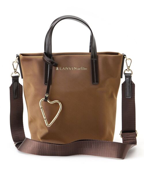 LANVIN en Bleu トートバッグ マルク ハートカラビナ小トート