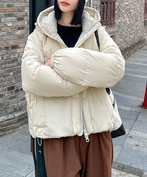 aimoha（アイモハ） ダウンコート ダウンジャケット シンプルショート