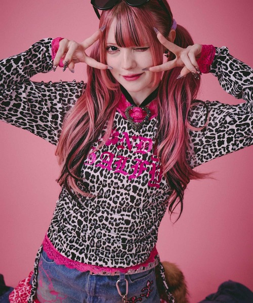 GALFY（ガルフィー） tシャツ ギラギャル2WAYワンピ/ロンT/レオパード