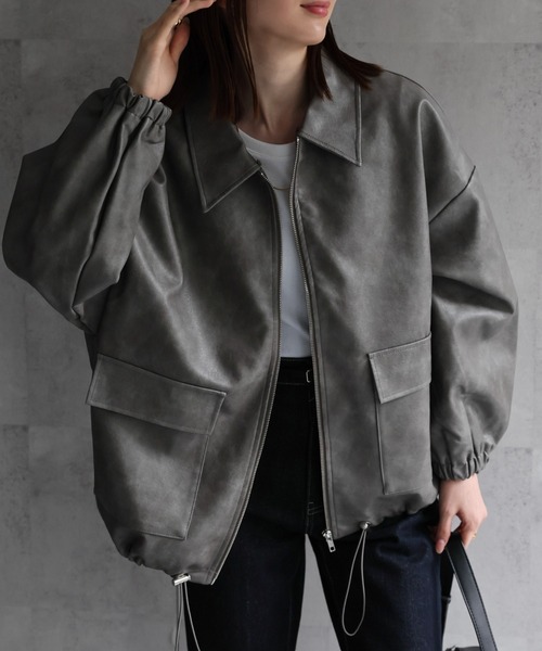 sakishimatokyo レザージャケット ライダース 新色追加「選べる2タイプ