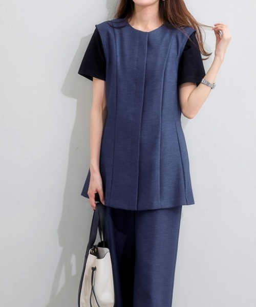 7days Life Styling セットアップ 「洗える」リネンライク ストレッチ