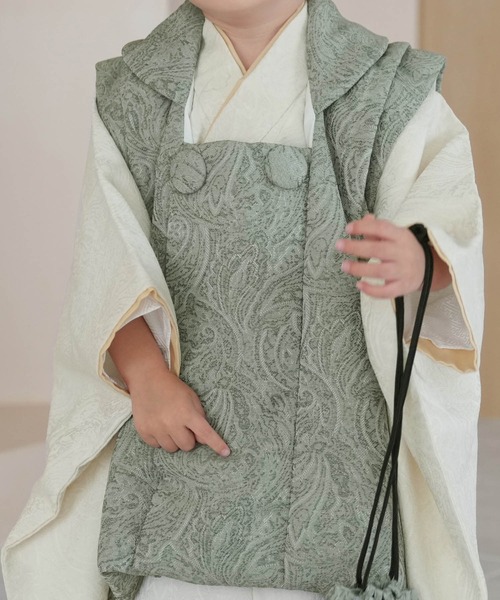 utatane 着物 七五三3歳用被布コートセット 男の子 ジャガード