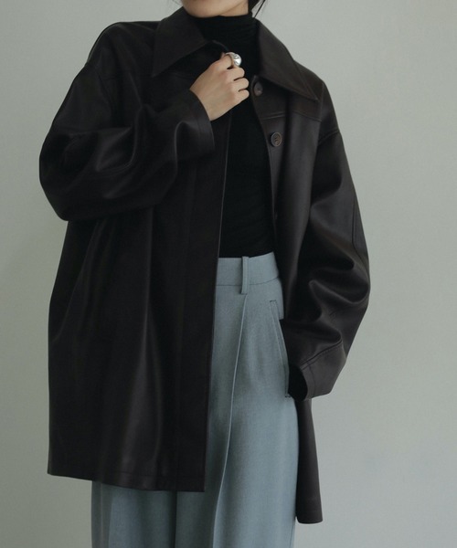 anuke（アンヌーク） ジャケット テーラードジャケット Ecoleather