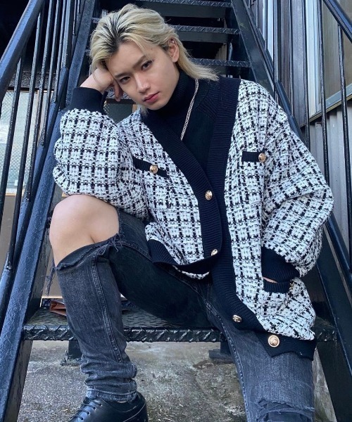 Otte ジャケット ノーカラージャケット idol tweed jacket メンズ