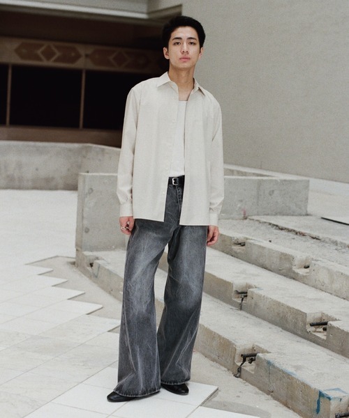 WYM LIDNM シャツ MICRO SPAN BASIC DRESS SHIRT メンズ レディース