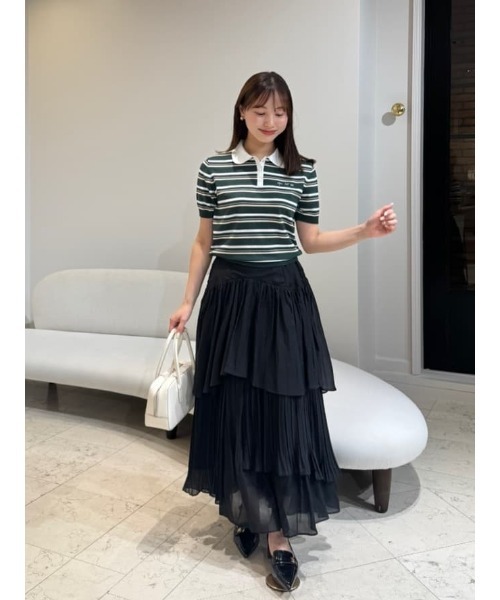 Her lip to スカート Sheer Pleated Tiered Skirt : ZOZOTOWN Yahoo!店