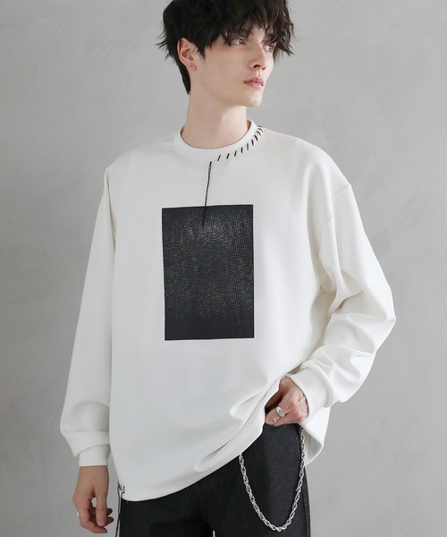 ASTRONOMY tシャツ ポンチグラフィックステッチロンT 長袖 メンズ