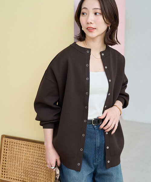 miu miu（ミュウミュウ） カシミヤ ニットカーディガン 38 ベージュ