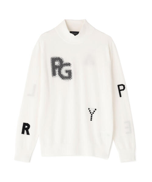 PEARLY GATES（パーリーゲイツ） tシャツ 12G部分ジャガードカシミヤ