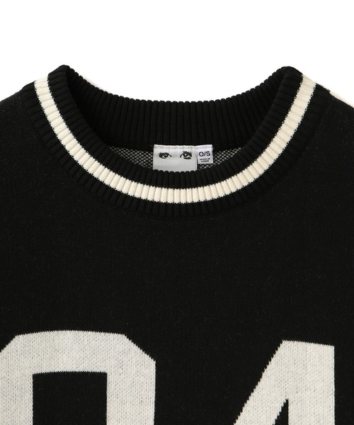 X-girl（エックスガール） ニット セーター NUMBERING JACQUARD KNIT