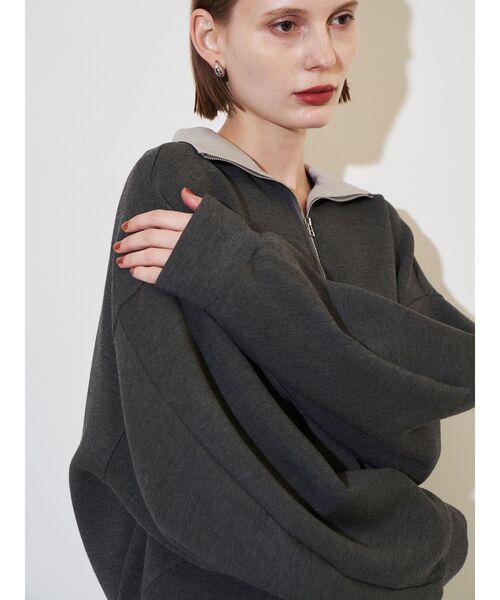 ELENDEEK（エレンディーク） tシャツ ハーフジップカットソー