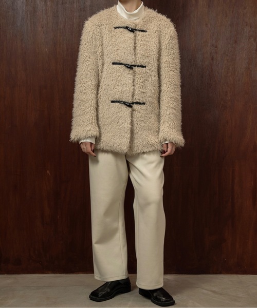 lawgy（ラウジー） コート アウター toggle button boa nocollar coat