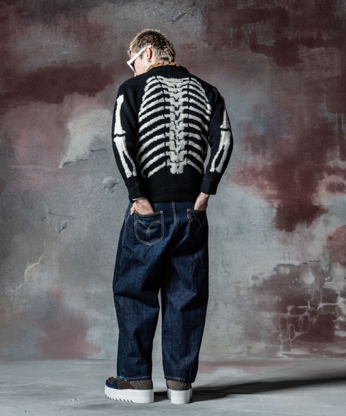 glamb（グラム） 革ジャン ライダース Knit Riders Jacket / ニット