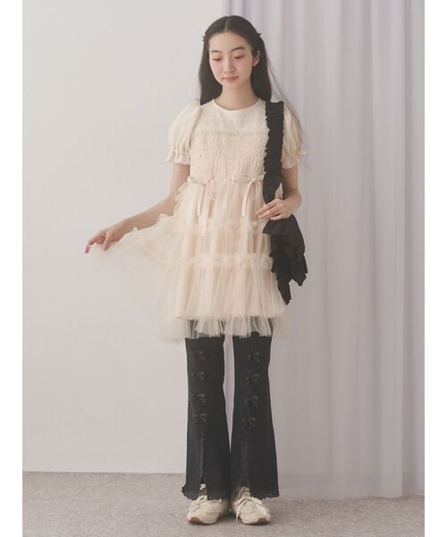 merry jenny（メリージェニー） ジーンズ デニム デニムパンツ ribbon