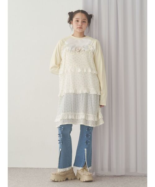 merry jenny（メリージェニー） ジーンズ デニム デニムパンツ ribbon