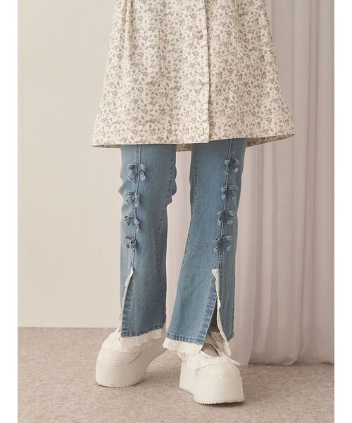 merry jenny（メリージェニー） ジーンズ デニム デニムパンツ ribbon