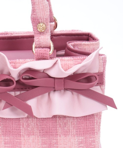 axes femme POETIQUE ショルダーバッグ バッグ ラメツイード推し活