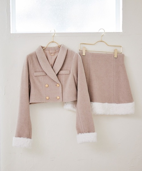 Rose Muse（ロゼミューズ） コート アウター Fake fur switching short