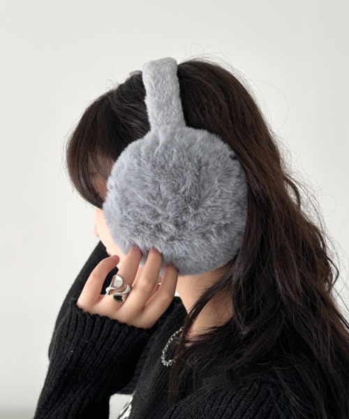 CLEA 耳当て イヤーマフ フェイクファーイヤーマフ レディース