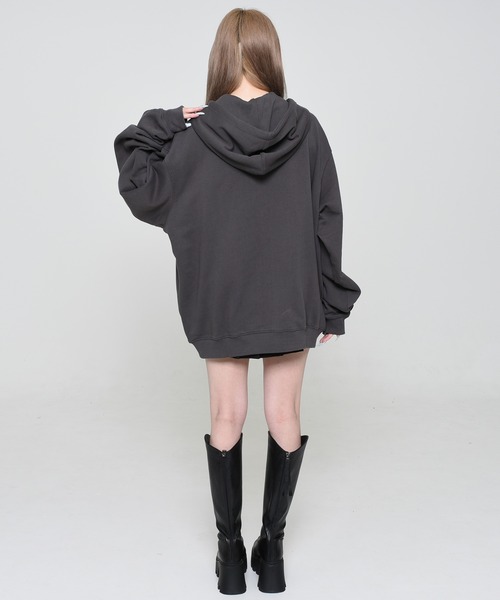 OY（オーワイ） パーカー SPRAYED ODOLLY HOODIE ZIP UP/スプレー