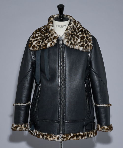 5351 POUR LES HOMMES 革ジャン ライダース 「25A/W」B-3 ムートン