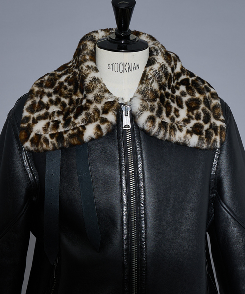 5351 POUR LES HOMMES 革ジャン ライダース 「25A/W」B-3 ムートン