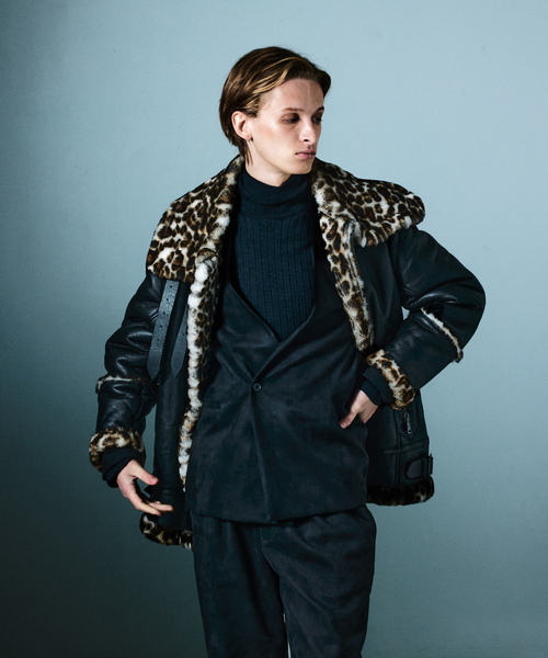 5351 POUR LES HOMMES 革ジャン ライダース 「25A/W」B-3 ムートン