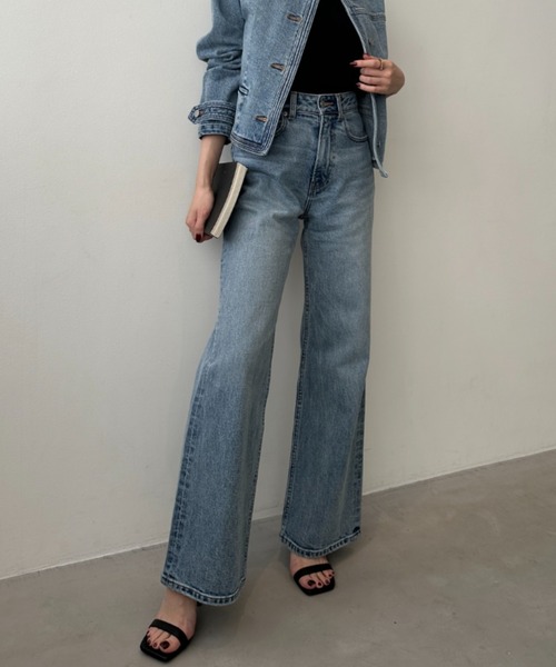 anuans（アニュアンス） ジーンズ デニム デニムパンツ Wide leg denim