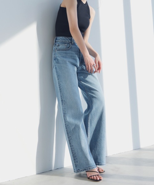 anuans（アニュアンス） ジーンズ デニム デニムパンツ Wide leg denim