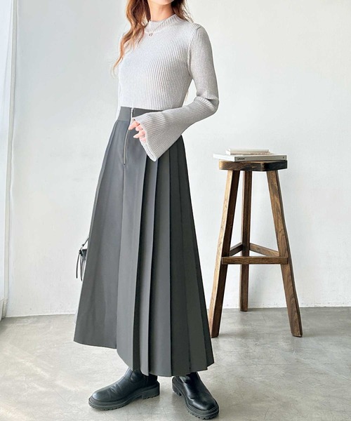 GeeRA（ジーラ） スカート 「S-XLサイズ展開」フロントファスナーハイ